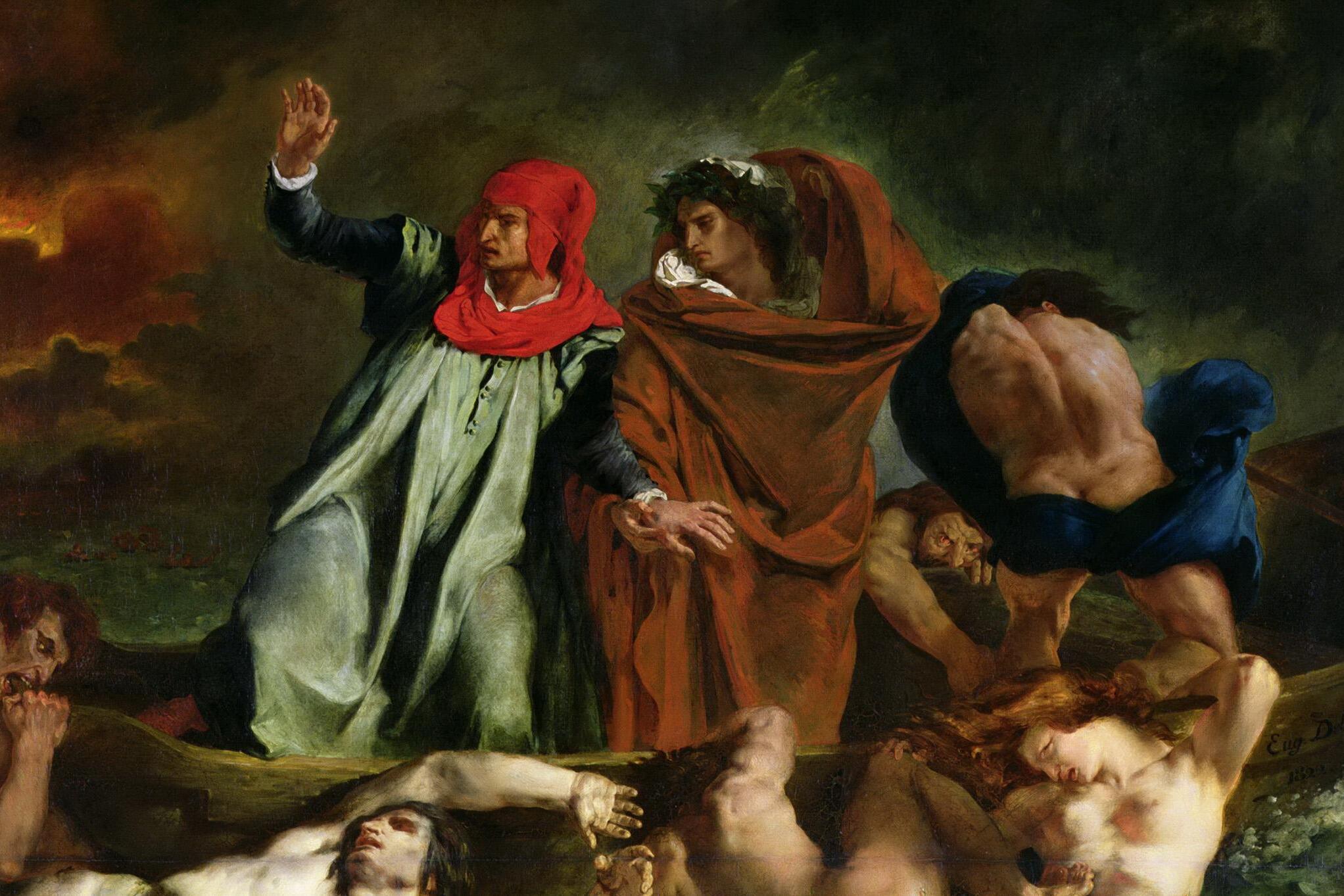 The Barque of Dante by Eugène Delacroix