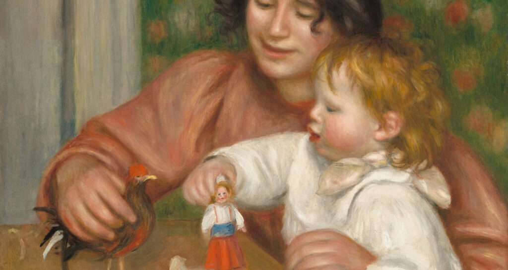 Gabrielle and the Artist’s Son, Jean by Auguste Renoir, 1895-1896