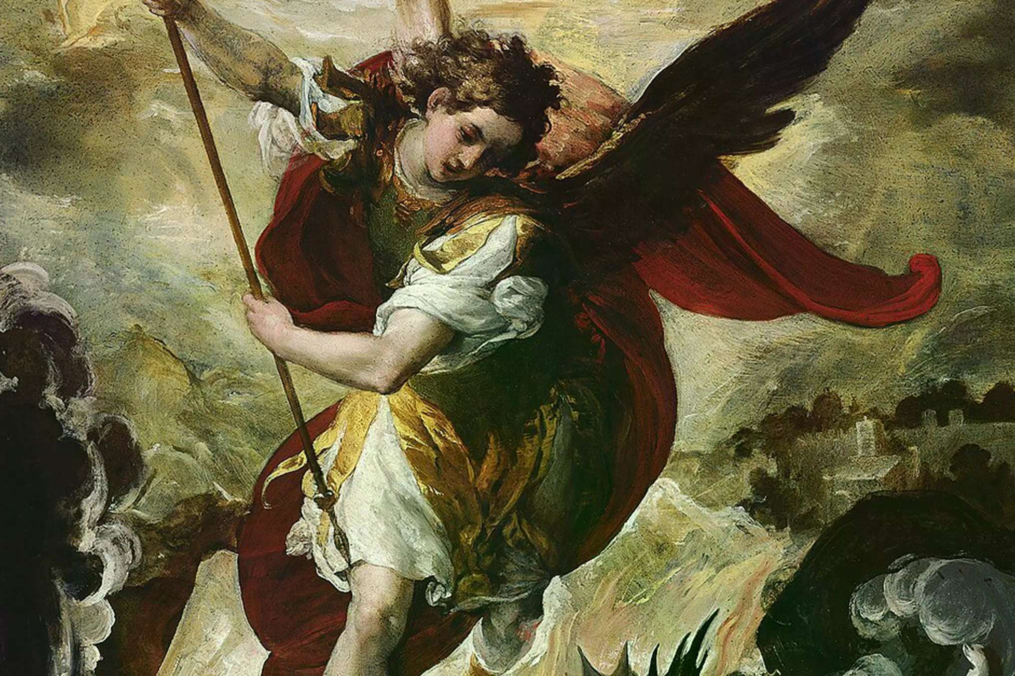 The Archangel Michael overthrowing Lucifer by Francesco Maffei, 1620-1650