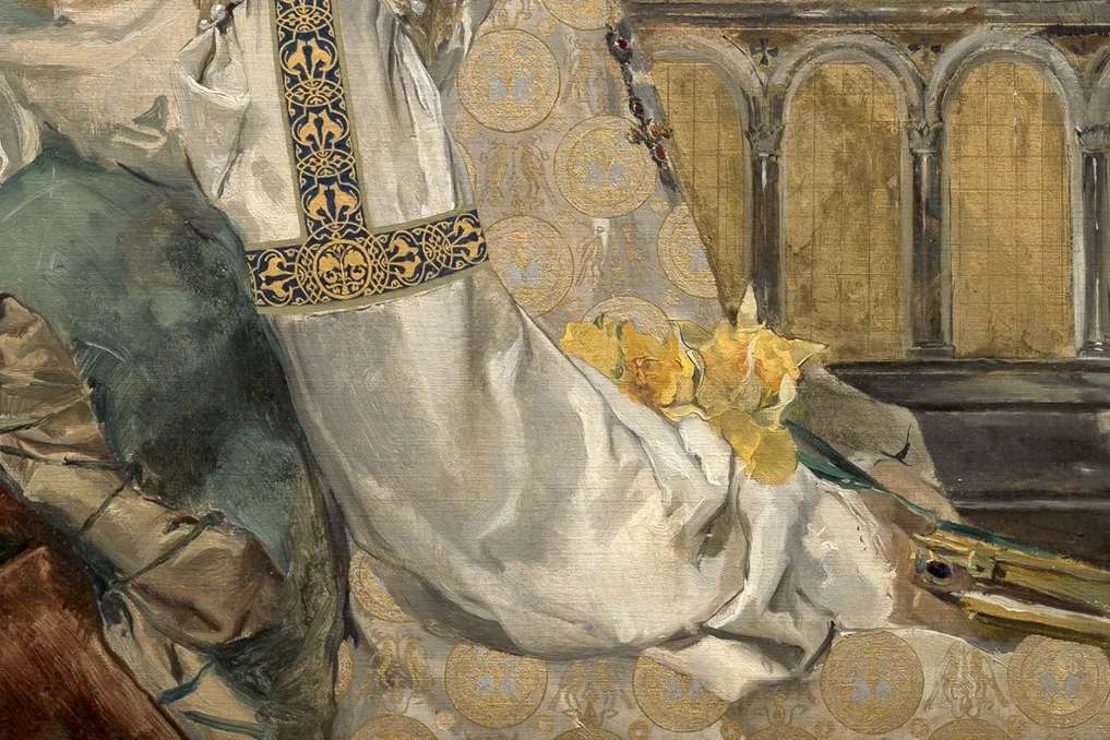 Saint in Prayer by Joaquín Sorolla y Bastida, 1888-1889