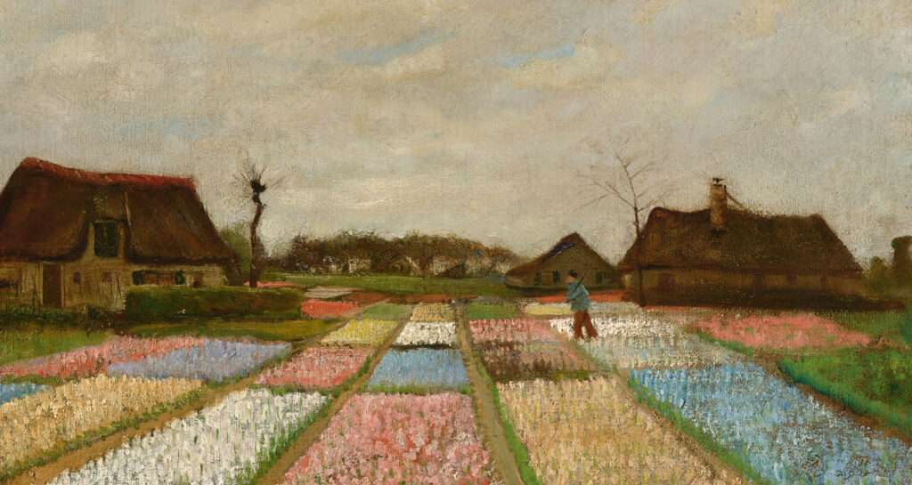 Flower Beds in Holland by Vincent van Gogh, 1883