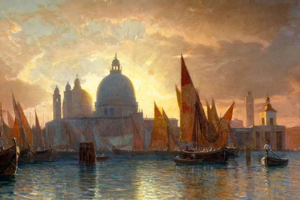 Santa Maria della Salute, Sunset by William Stanley Haseltine, 1870–1885