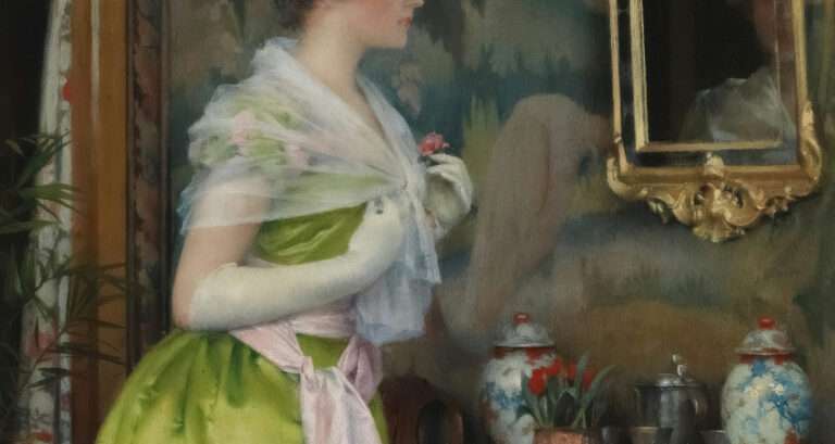 The Mirror; The Toilet by Gunnar Berndtson, 1889