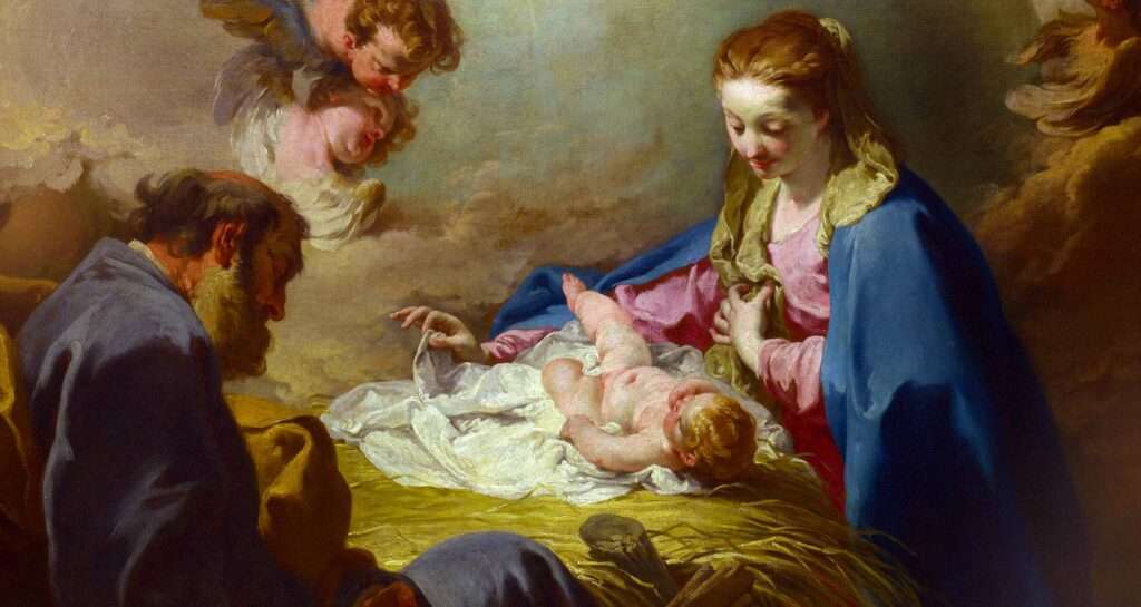 The Nativity with God the Father and the Holy Ghost, Giovanni Battista Pittoni; The National Gallery