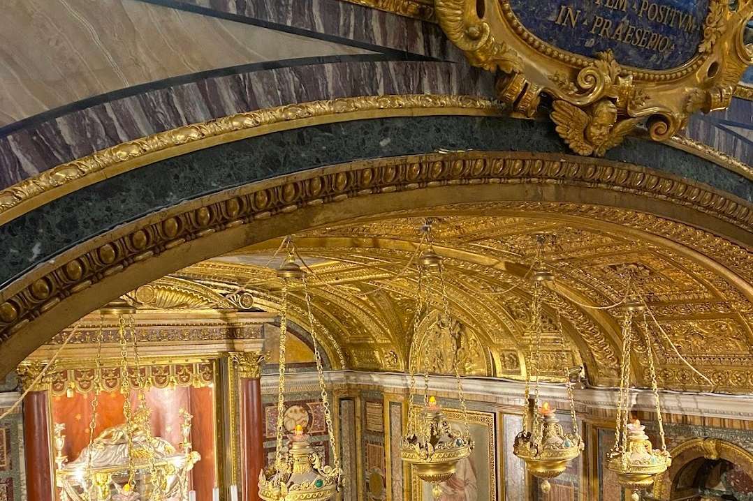 Reliquary in the crypt chapel. Credit: CatholicVote (McKenna Snow)