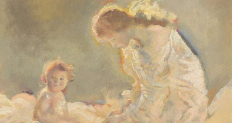 Child Worship by Charles Sims, 1926
