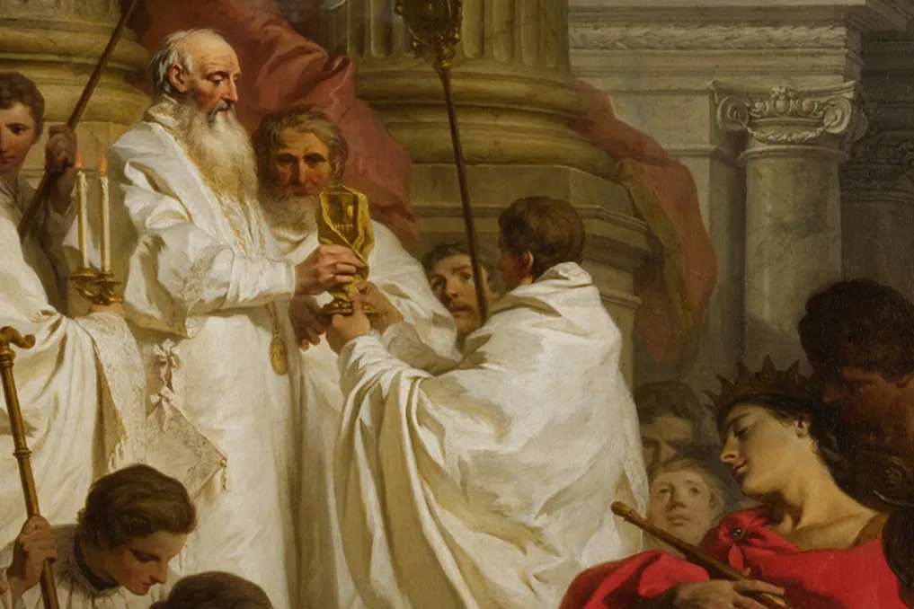 The Mass of Saint Basil by Pierre Hubert Subleyras, 1746